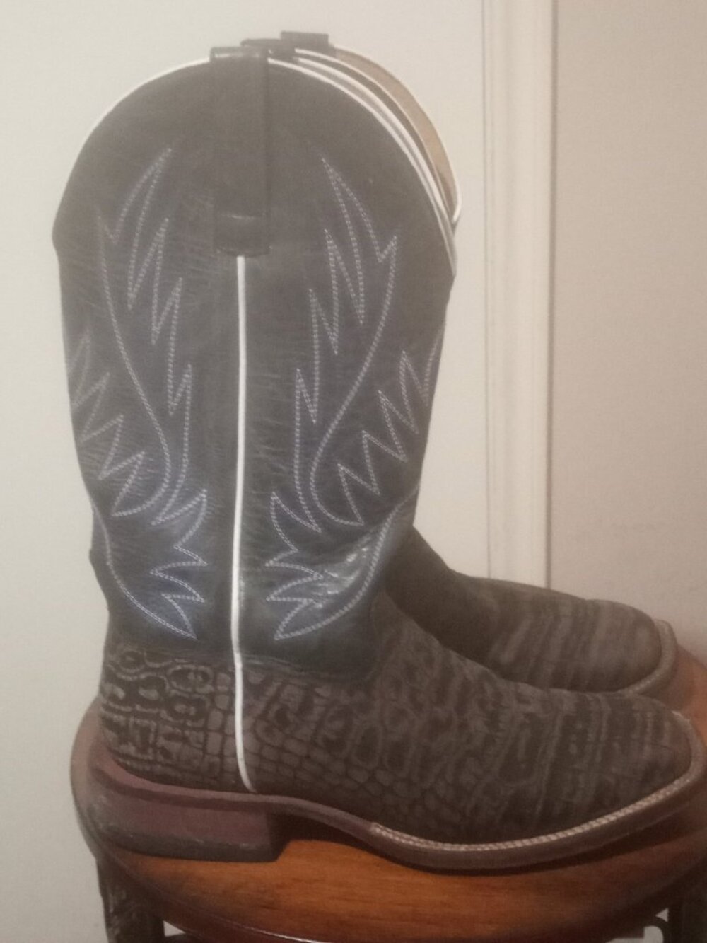 Horse Power Cowboy Boots Mens Size 10D Leather Western Vintage HP 1855